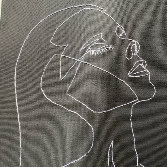 Hot Shower - Embroidered Canvas Wall Art - Picture 4 of 5